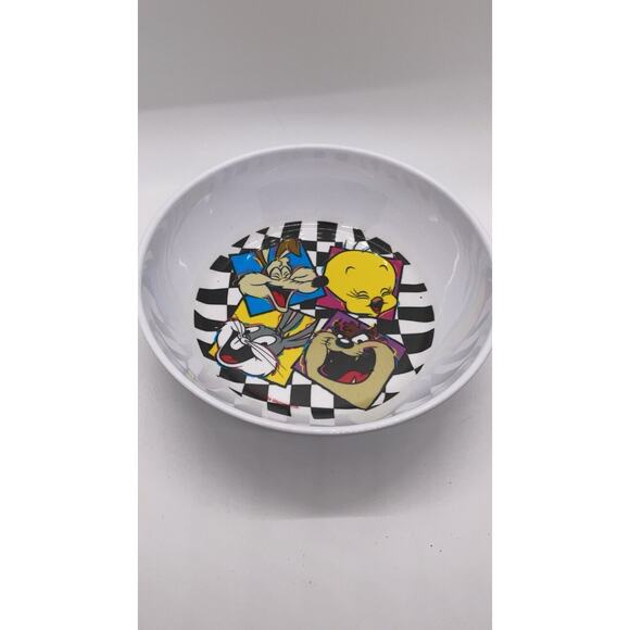 Vintage 1994 Zak Designs Looney Toons Plastic Two Bowl Set Taz Bugs Daffy - Picture 2 of 3